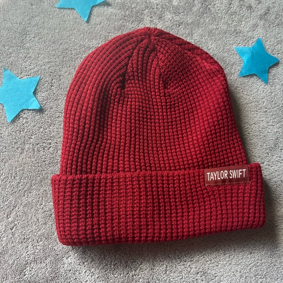 Red All Too Well Beanie Fan Made Taylor Swift Swiftie Winter Hat Knit